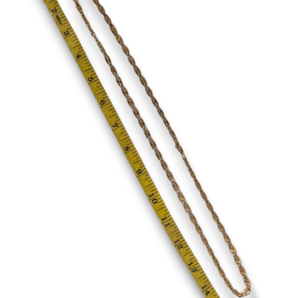 Long Gold Tone Necklace Monet Vintage Anchor Link Chain 80s Maximalist - Picture 9 of 9